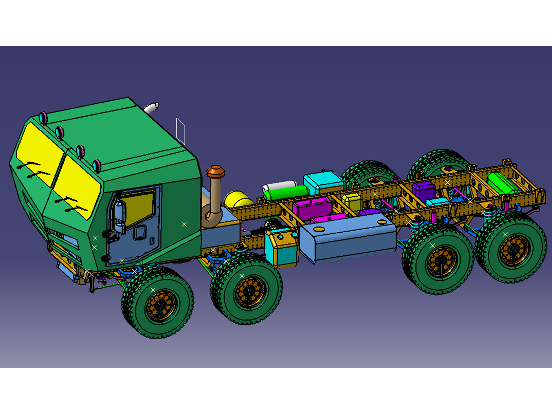 8X8 Independent Suspension Truck Chassis