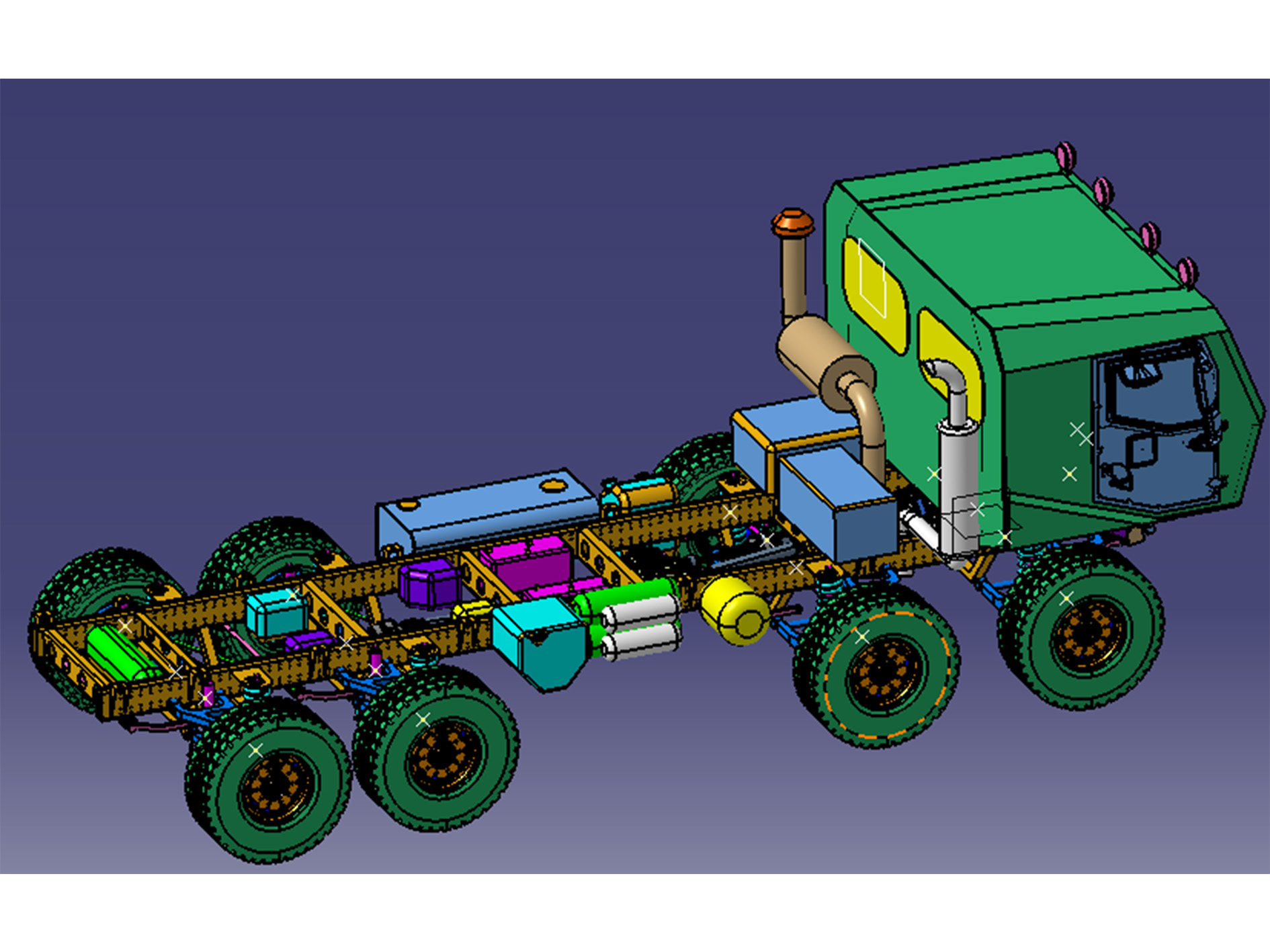 8X8 Independent Suspension Truck Chassis
