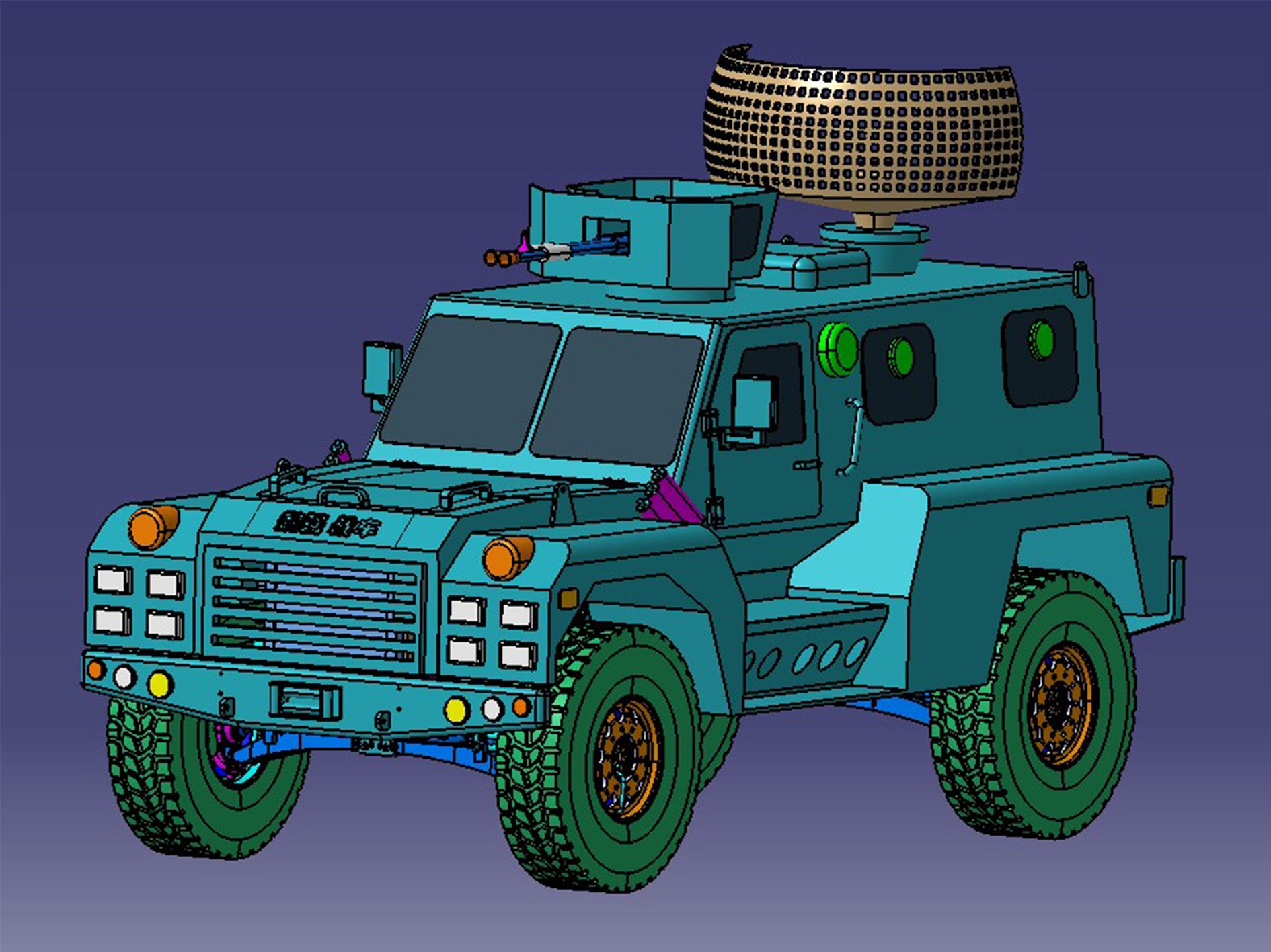 4X4 Independent Suspension Bulletproof Vehicle