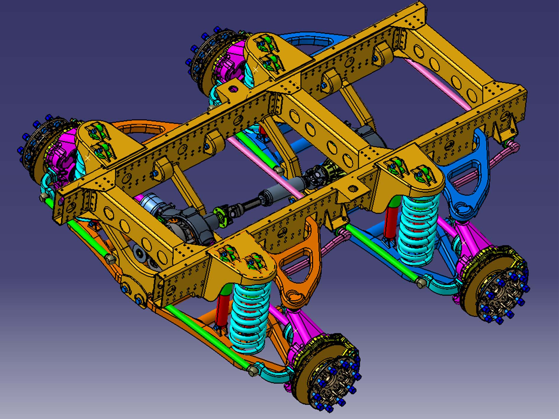 Mid Axle Independent Suspension for 6000s