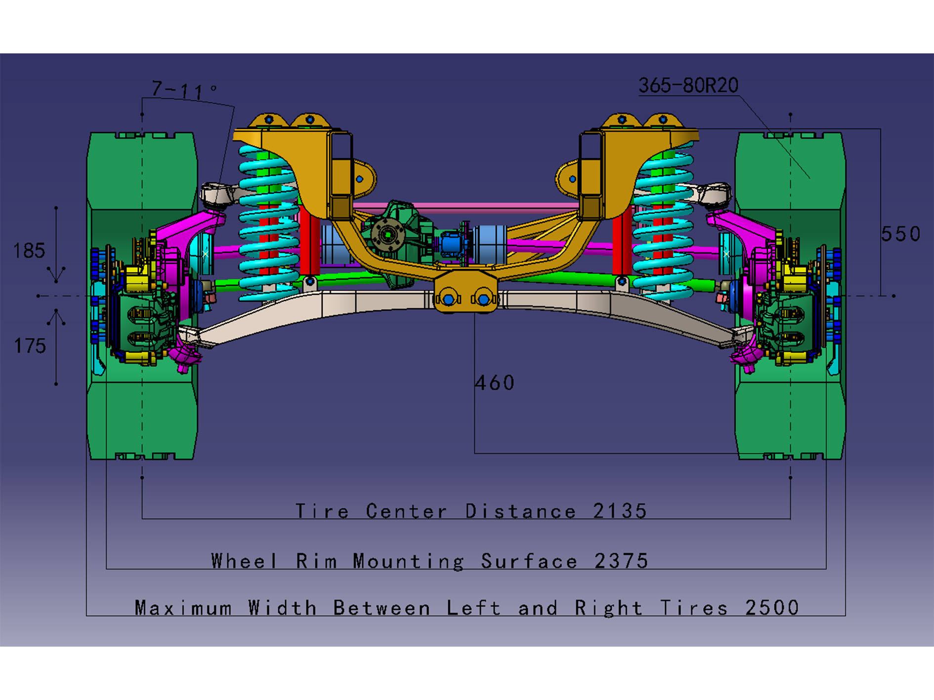 Front Axle Independent Suspension for 6000s
