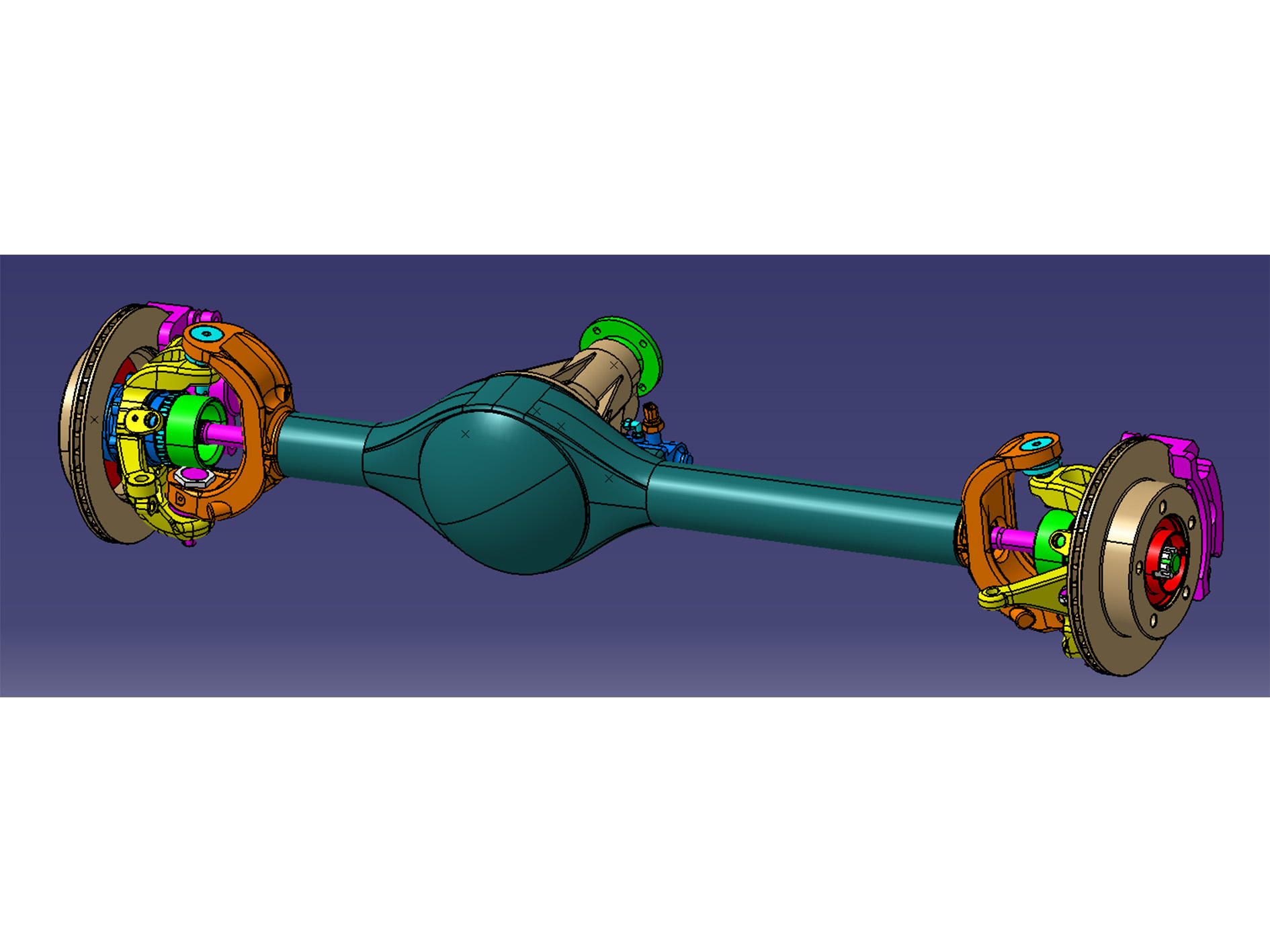 Front Axle Non-independent Suspension for 1500s