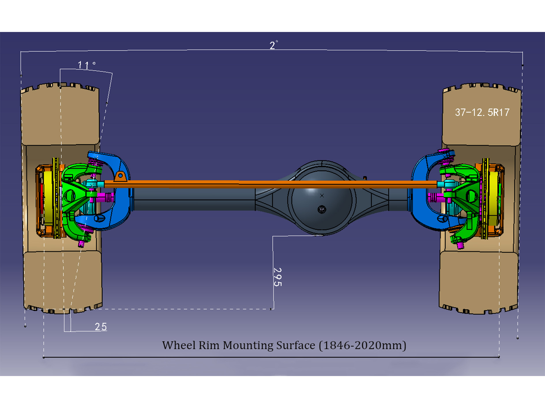 3000系列非独立悬挂前桥