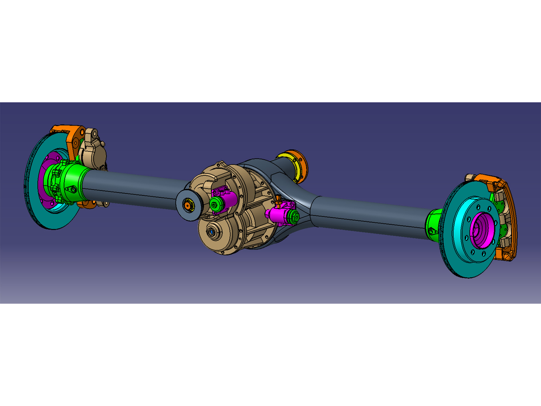 Mid Axle Non-independent Suspension for 3500s