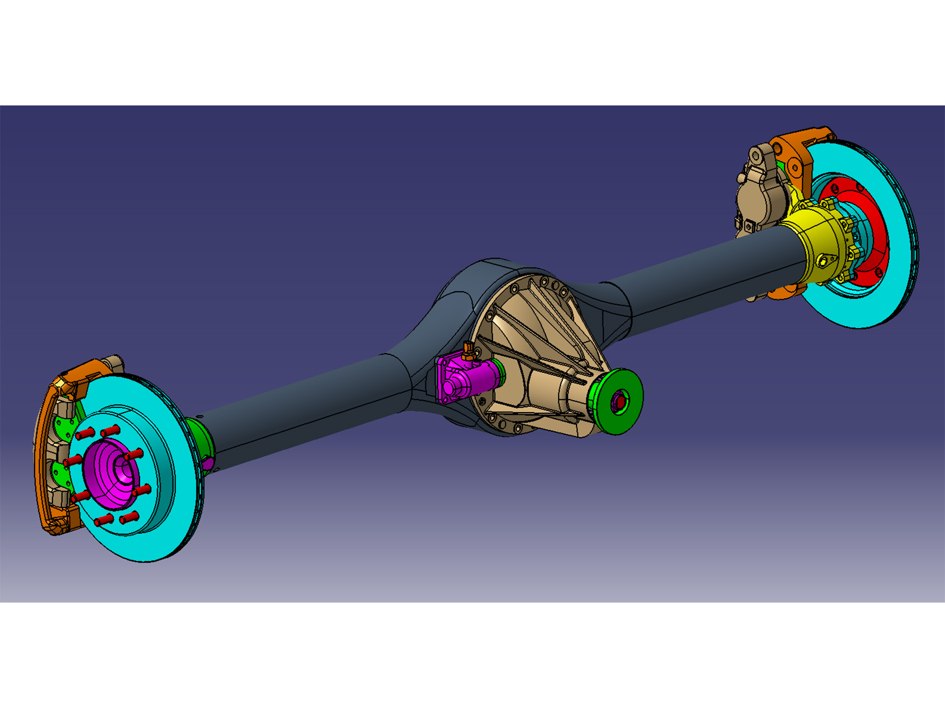 Rear Axle Non-independent Suspension for 3500s