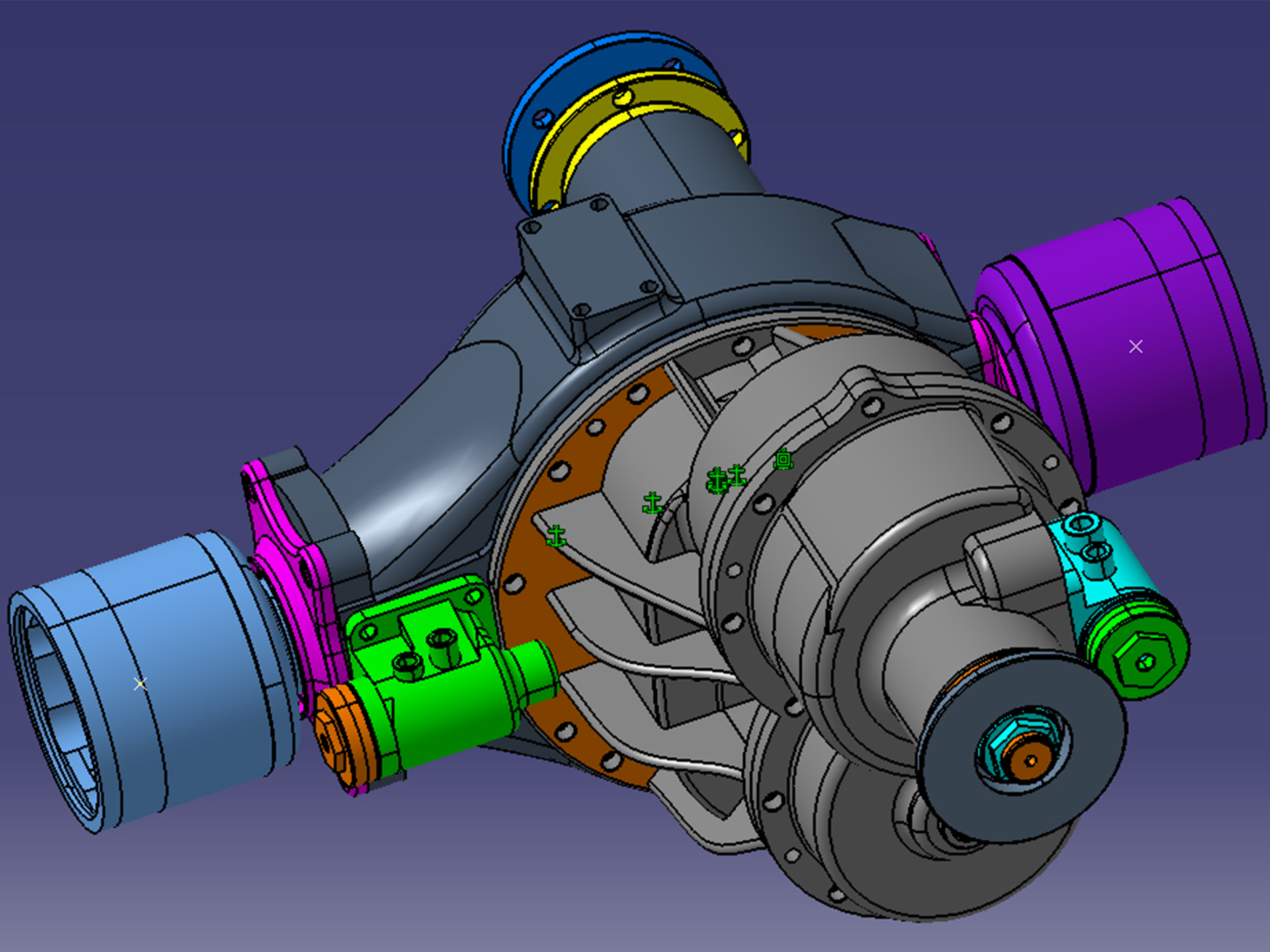 6X6 3.5TMid Axle Reducer Assembly