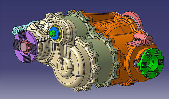 6X6 8X8 Heavy-duty Through Axle Reducer Assembly