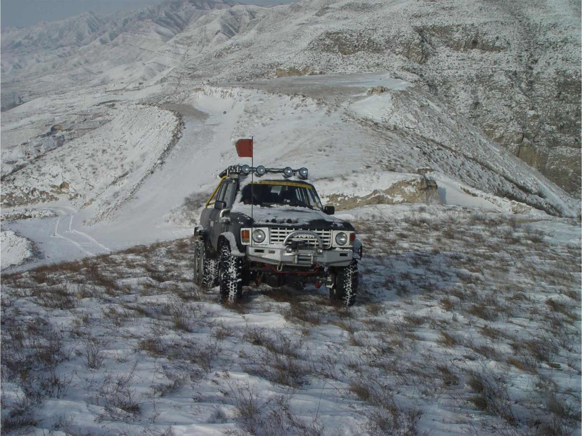 6X6 Black Pickup Truck