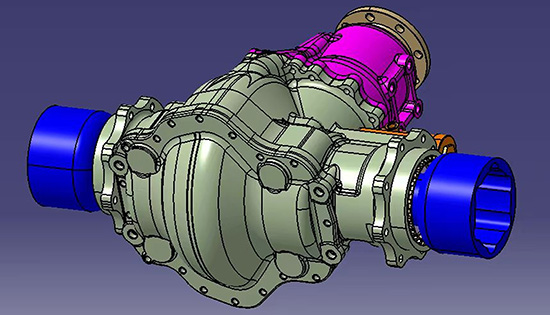 4x4 7-9T front and rear axle main reducer assembly