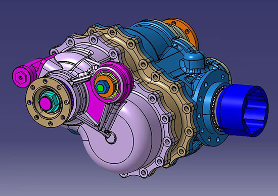 6x6 8x8 7-9T through bridge main reducer assembly